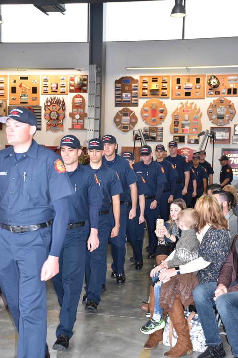 Cadets at the 101st Fire Academy Graduation