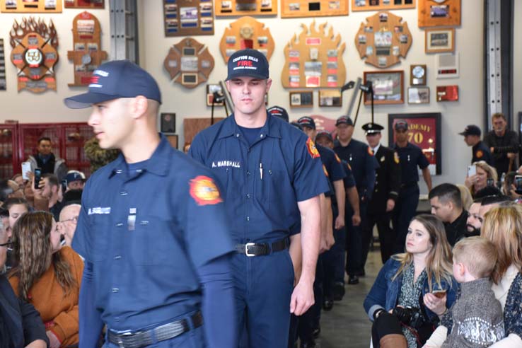 Cadets at the 101st Fire Academy Graduation