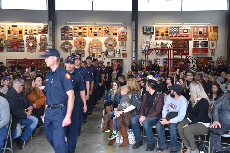 Cadets at the 101st Fire Academy Graduation