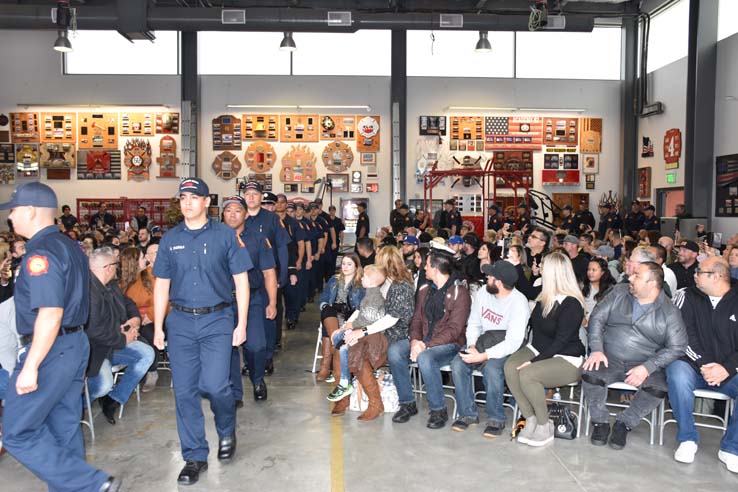 Cadets at the 101st Fire Academy Graduation