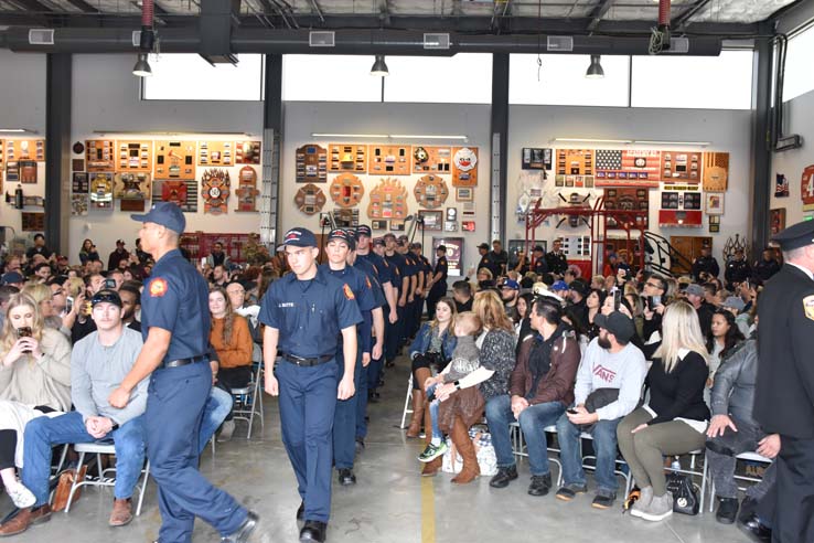 Cadets at the 101st Fire Academy Graduation