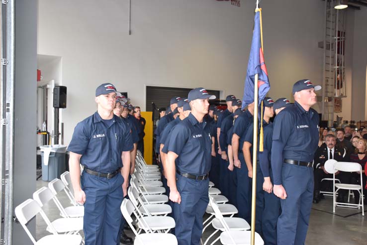 Cadets at the 101st Fire Academy Graduation