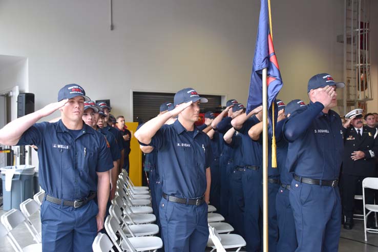 Cadets at the 101st Fire Academy Graduation