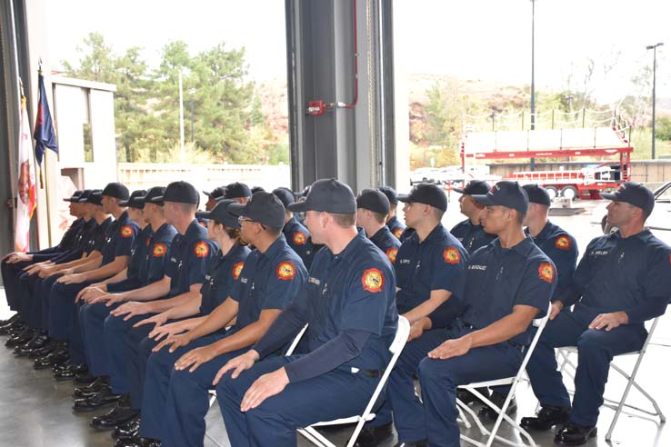 Cadets at the 101st Fire Academy Graduation