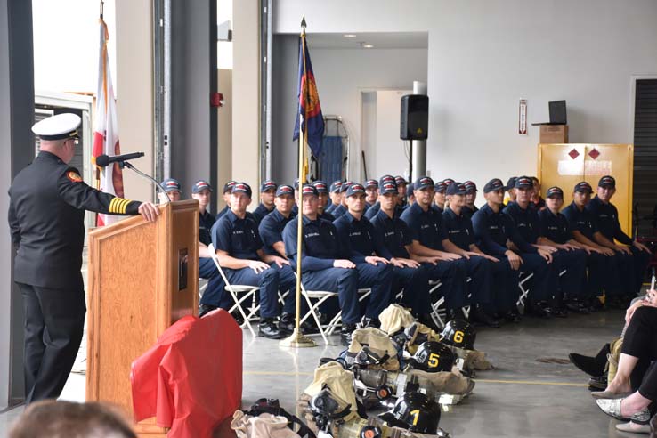 Cadets at the 101st Fire Academy Graduation
