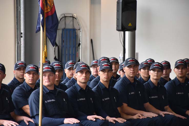 Cadets at the 101st Fire Academy Graduation