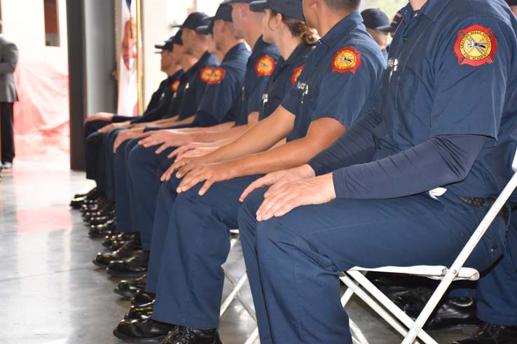 Cadets at the 101st Fire Academy Graduation