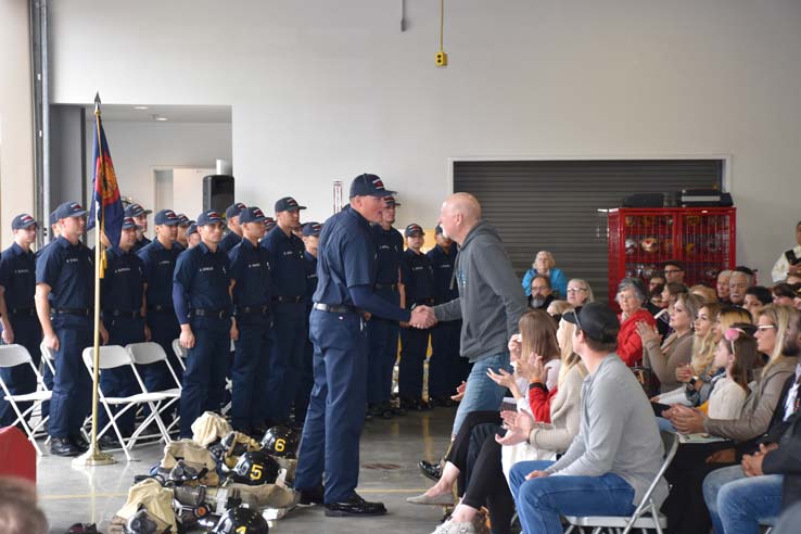 Cadets at the 101st Fire Academy Graduation