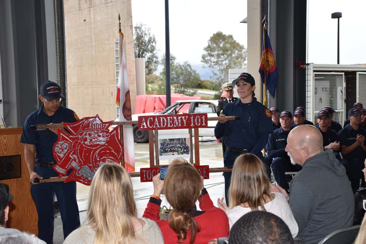 Cadets at the 101st Fire Academy Graduation
