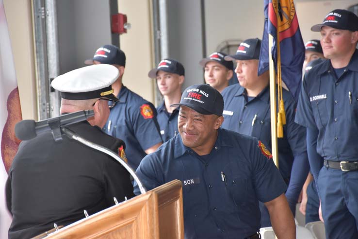 Cadets at the 101st Fire Academy Graduation