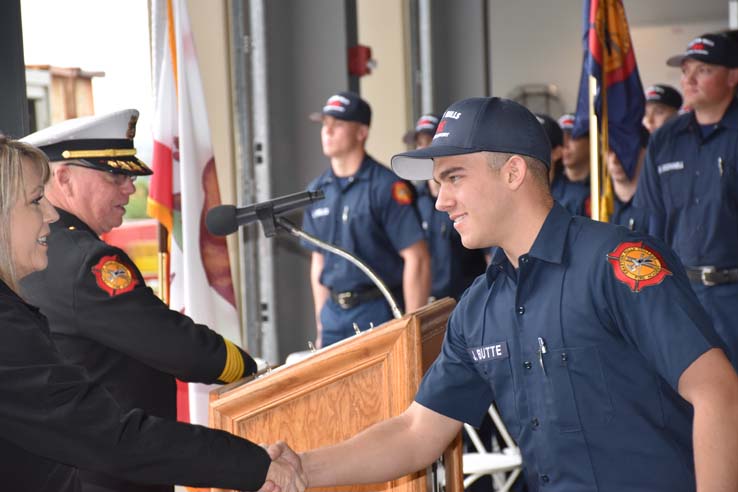 Cadets at the 101st Fire Academy Graduation