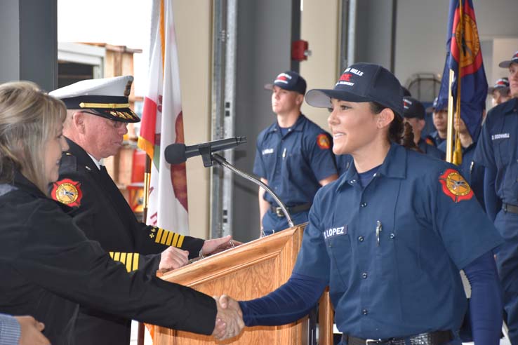 Cadets at the 101st Fire Academy Graduation