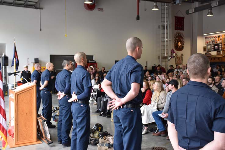 Cadets at the 101st Fire Academy Graduation