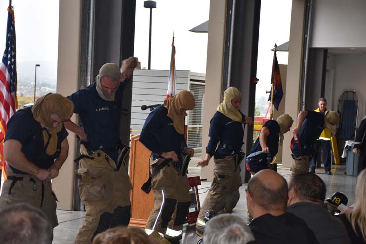 Cadets at the 101st Fire Academy Graduation