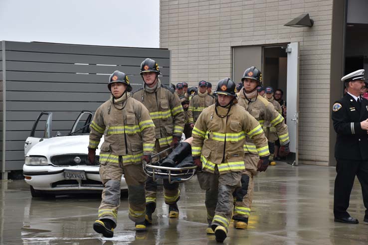 Cadets at the 101st Fire Academy Graduation