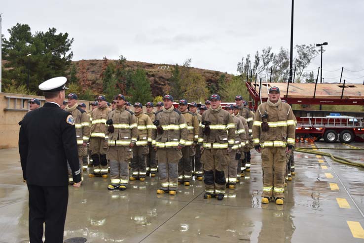 Cadets at the 101st Fire Academy Graduation