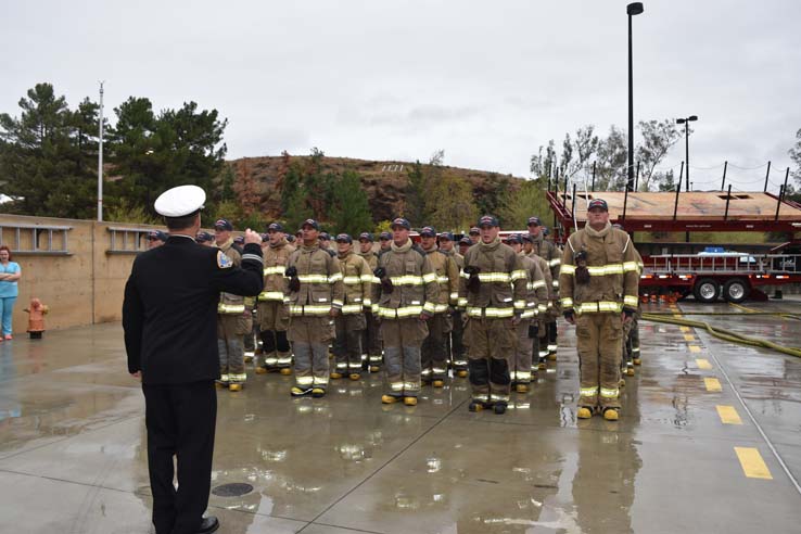 Cadets at the 101st Fire Academy Graduation