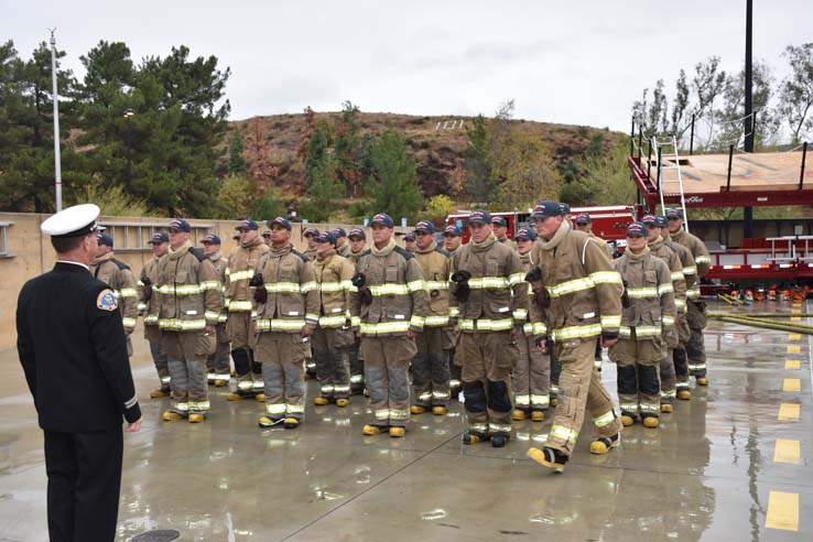Cadets at the 101st Fire Academy Graduation