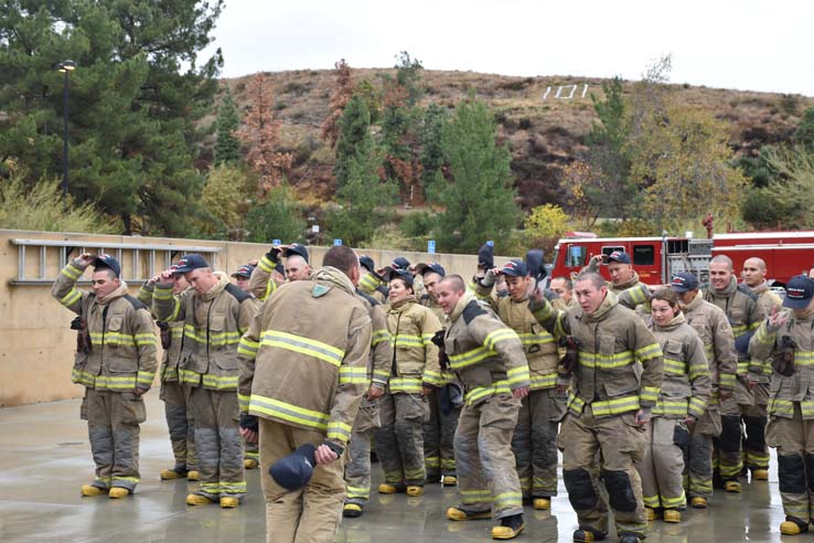 Cadets at the 101st Fire Academy Graduation