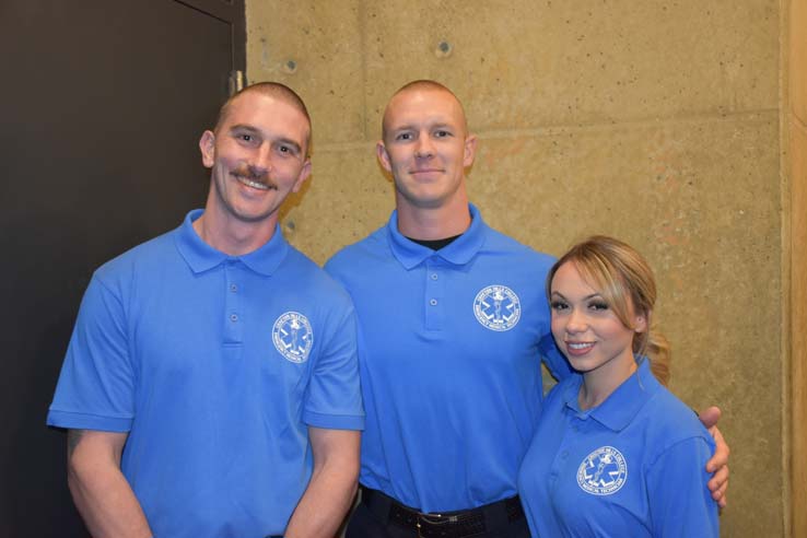 People enjoying the EMT Graduation