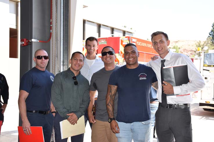 People enjoying the Fire/EMS Job Fair