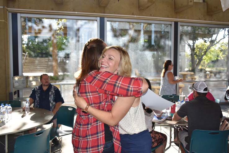 People enjoying In-Service Day