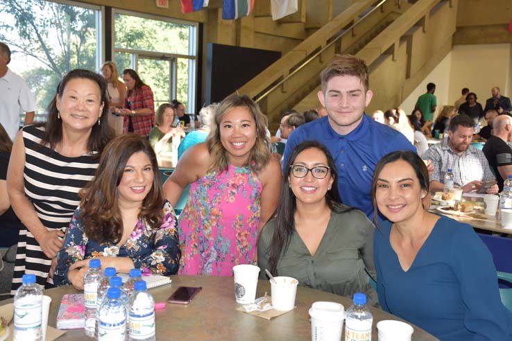 People enjoying In-Service Day