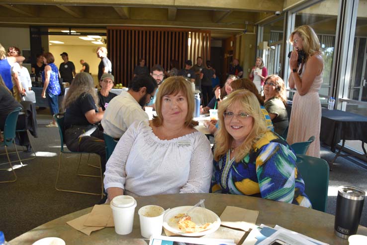 People enjoying In-Service Day