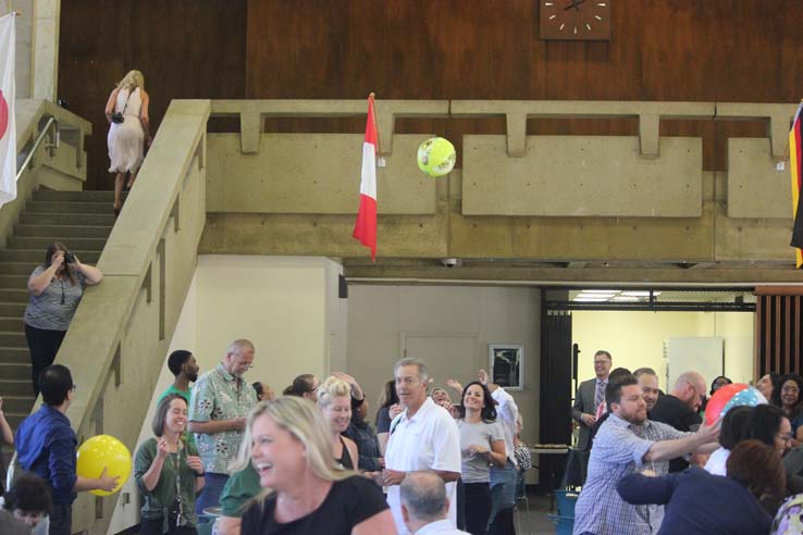 People enjoying In-Service Day