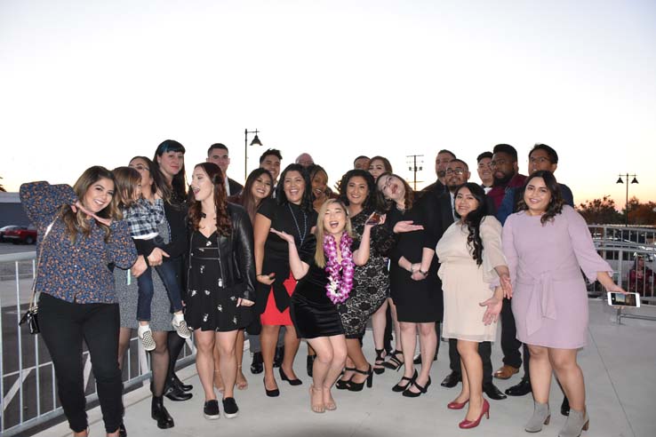 People celebrating the Respiratory Care Graduation.