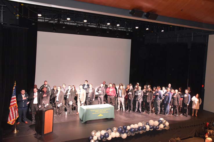 People celebrating the Respiratory Care Graduation.