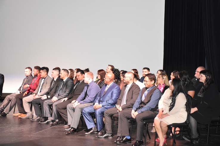 People celebrating the Respiratory Care Graduation.