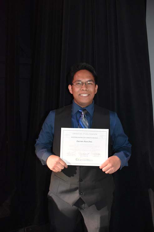 People celebrating the Respiratory Care Graduation.