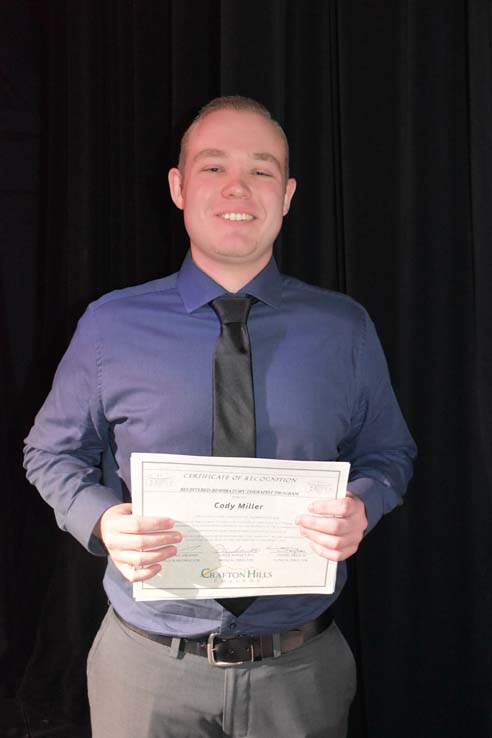 People celebrating the Respiratory Care Graduation.