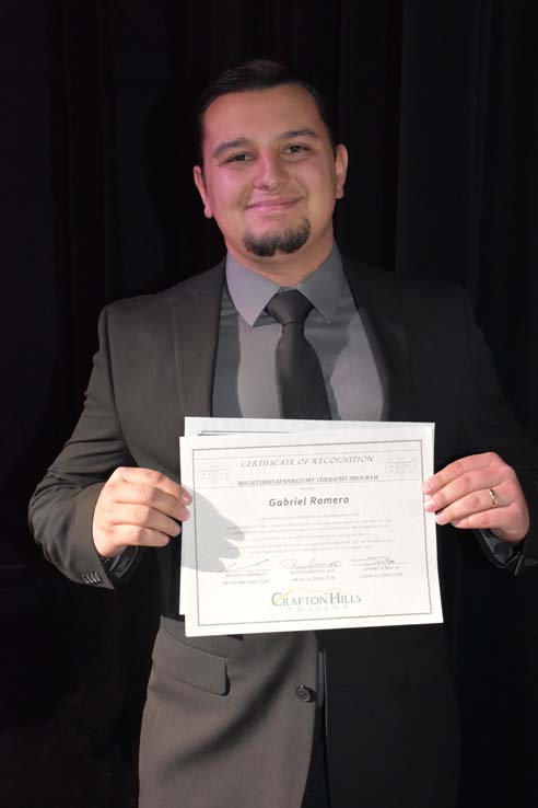 People celebrating the Respiratory Care Graduation.