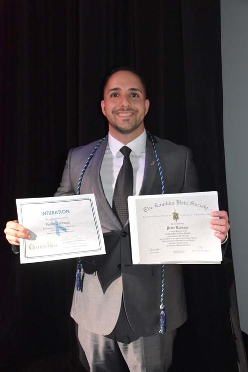 People celebrating the Respiratory Care Graduation.