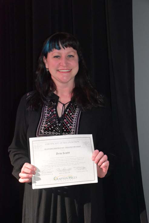 People celebrating the Respiratory Care Graduation.