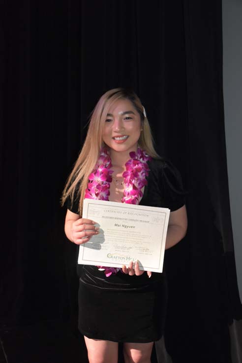 People celebrating the Respiratory Care Graduation.