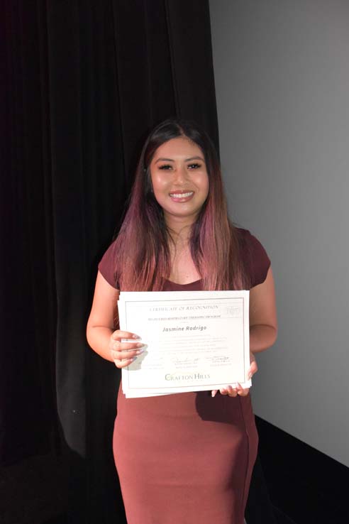 People celebrating the Respiratory Care Graduation.