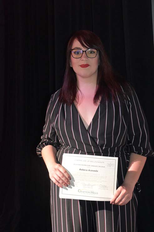 People celebrating the Respiratory Care Graduation.