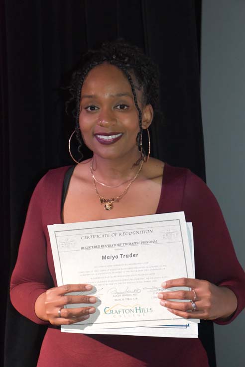 People celebrating the Respiratory Care Graduation.