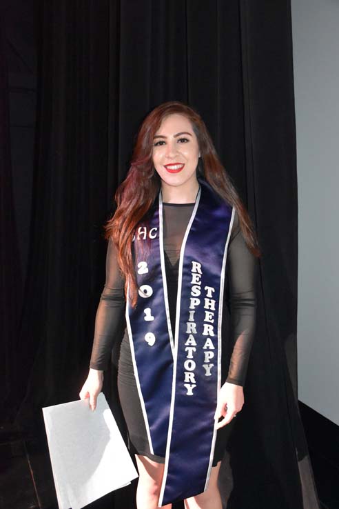 People celebrating the Respiratory Care Graduation.