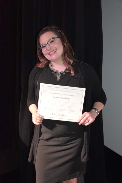 People celebrating the Respiratory Care Graduation.