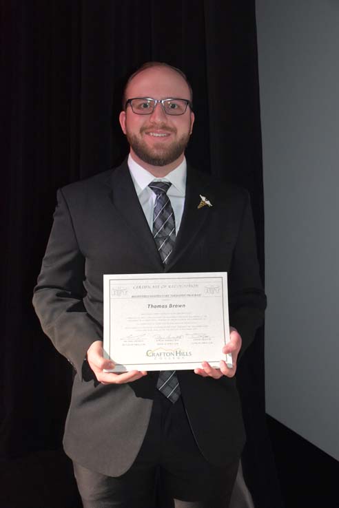 People celebrating the Respiratory Care Graduation.