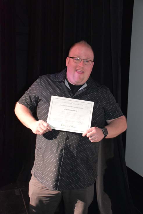 People celebrating the Respiratory Care Graduation.