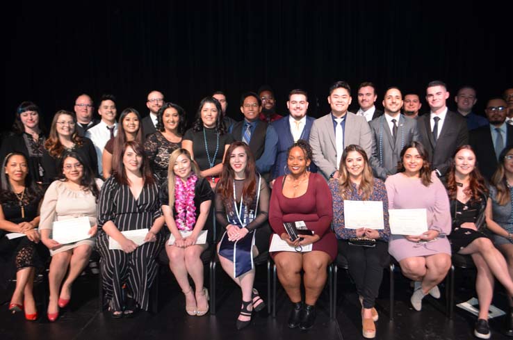 People celebrating the Respiratory Care Graduation.