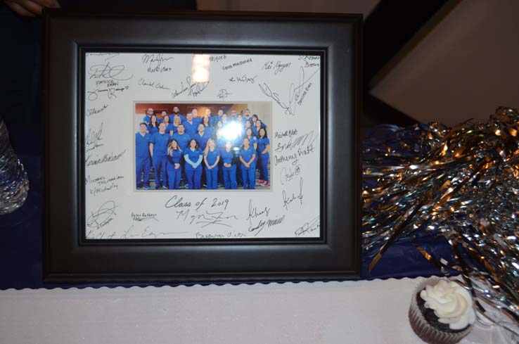 People celebrating the Respiratory Care Graduation.