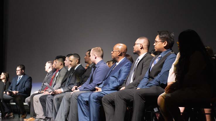 People celebrating the Respiratory Care Graduation.