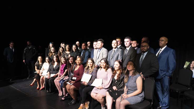 People celebrating the Respiratory Care Graduation.