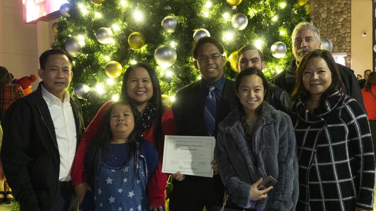People celebrating the Respiratory Care Graduation.